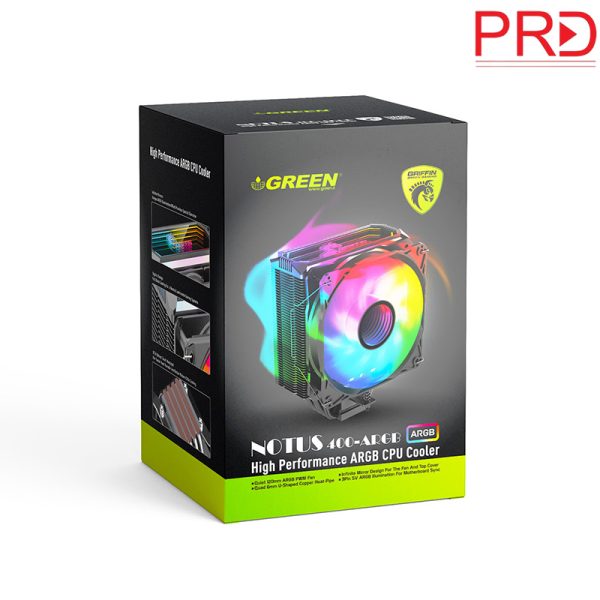 خرید خنک کننده پردازنده Green مدل NOTUS 400-ARGB