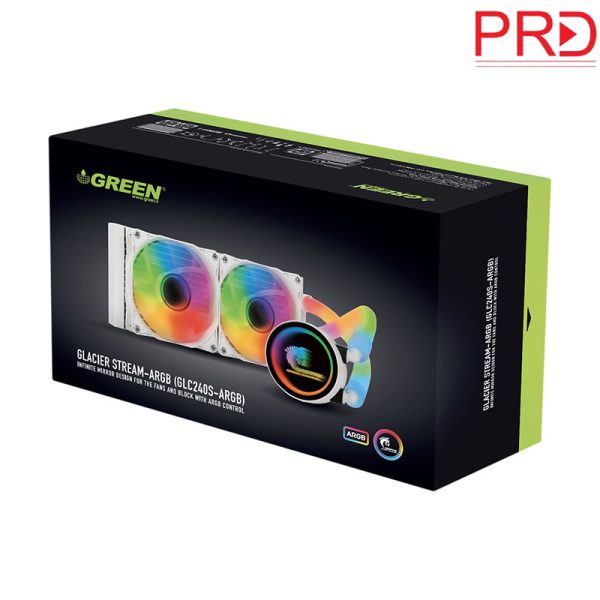 خرید و قیمت خنک کننده پردازنده Green مدل GLACIER 240 STREAM-ARGB
