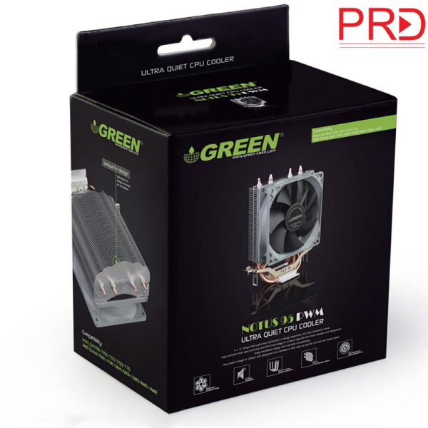 خنک کننده پردازنده Green مدل NOTUS 95-PWM