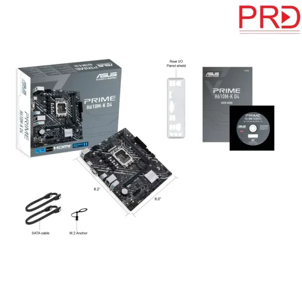 مشخصات مادربرد ASUS مدل PRIME H610 M-K DDR4